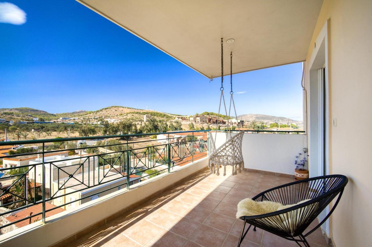 Sea & Mountain Apartment Close To Port And City Lavrion Exterior photo