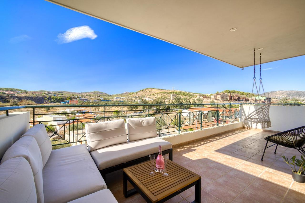 Sea & Mountain Apartment Close To Port And City Lavrion Exterior photo