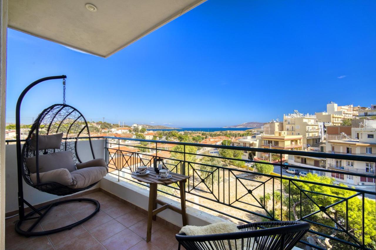 Sea & Mountain Apartment Close To Port And City Lavrion Exterior photo